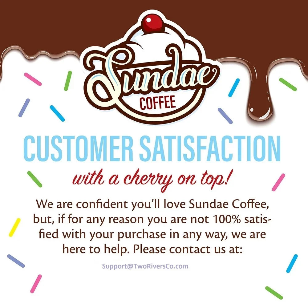 Flavored Coffee 48 Sundae for K-Cups Pack Cream Brewers Keurig Variety K-Cup Ice