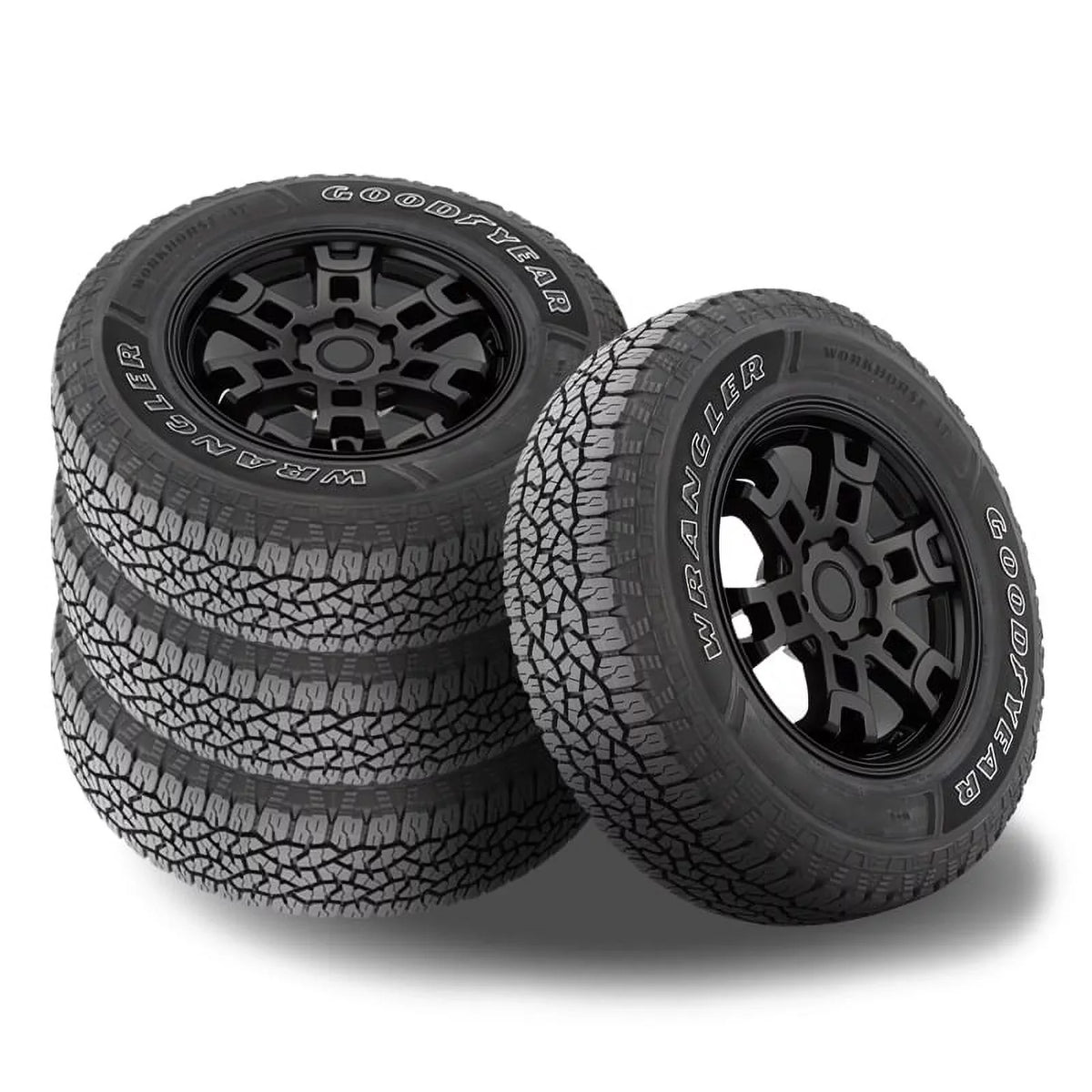 225/65/17 225/65R17 of 4 102T OWL 480757856 Set Equinox Fits: 2256517 / Chevrolet 2014-23 LT, 2007-16 EX-L Workhorse Wrangler Tires, 3PMSF All Honda A/T / CR-V Terrain, Goodyear