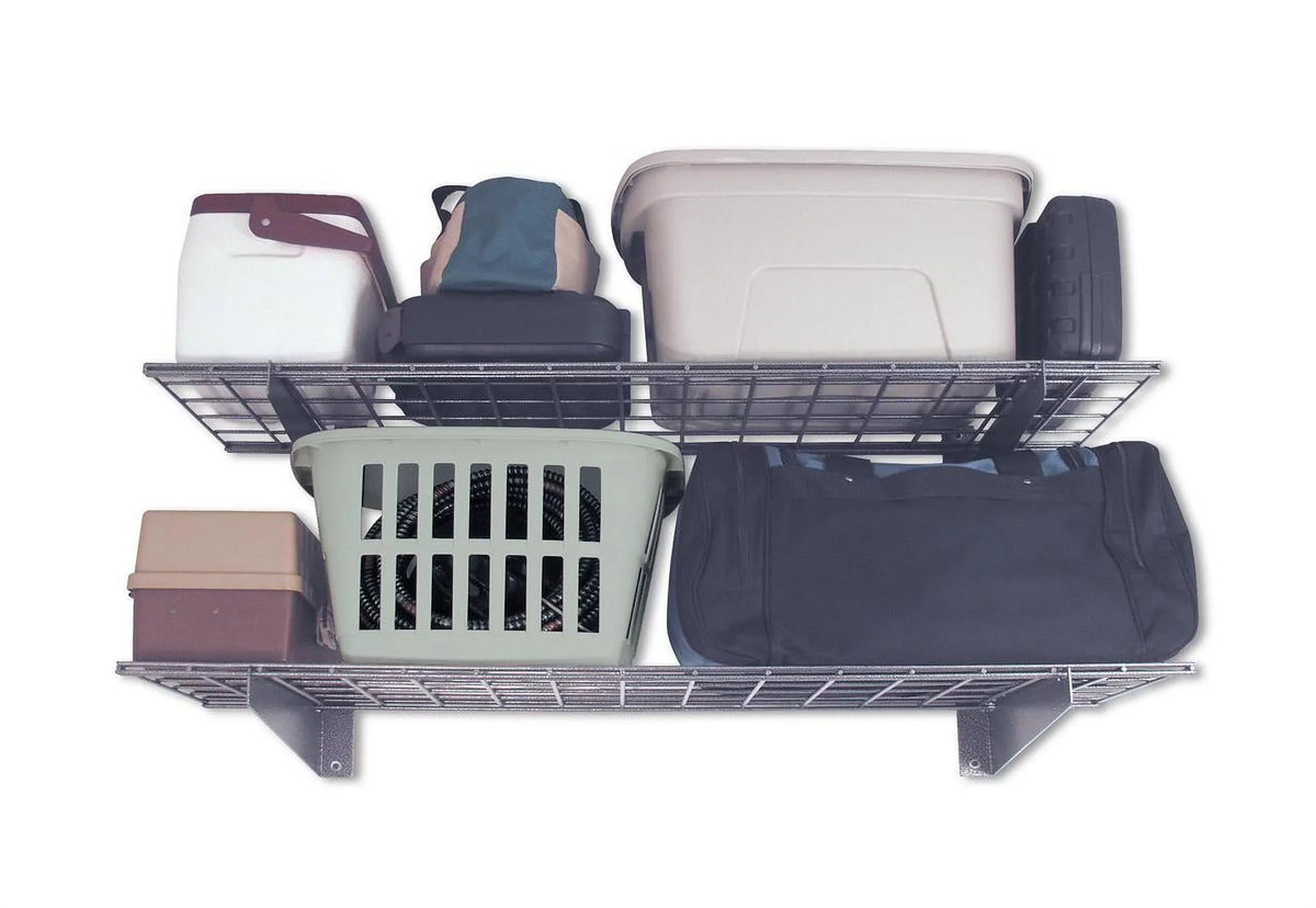 in 2 - in. pack Garage System Hammertone 15 Wall in. 45 Shelf HyLoft Wire Storage Steel x