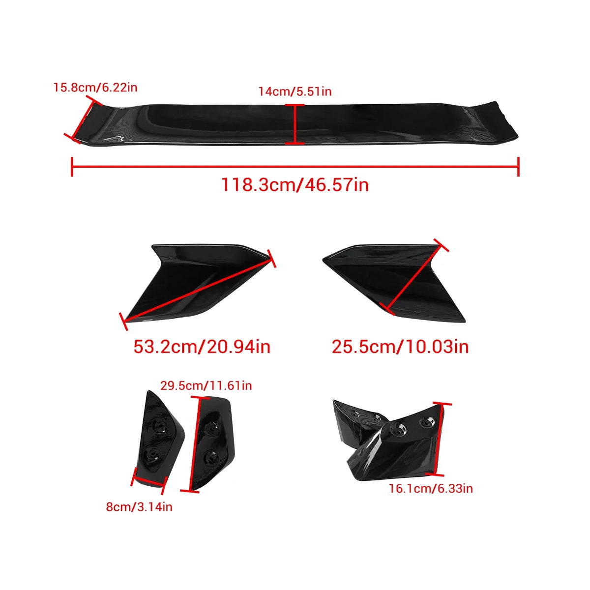 11th Hatchback for Spoiler Rear Tail Trunk Spoiler NINTE 2022-2024 Civic Wing Honda