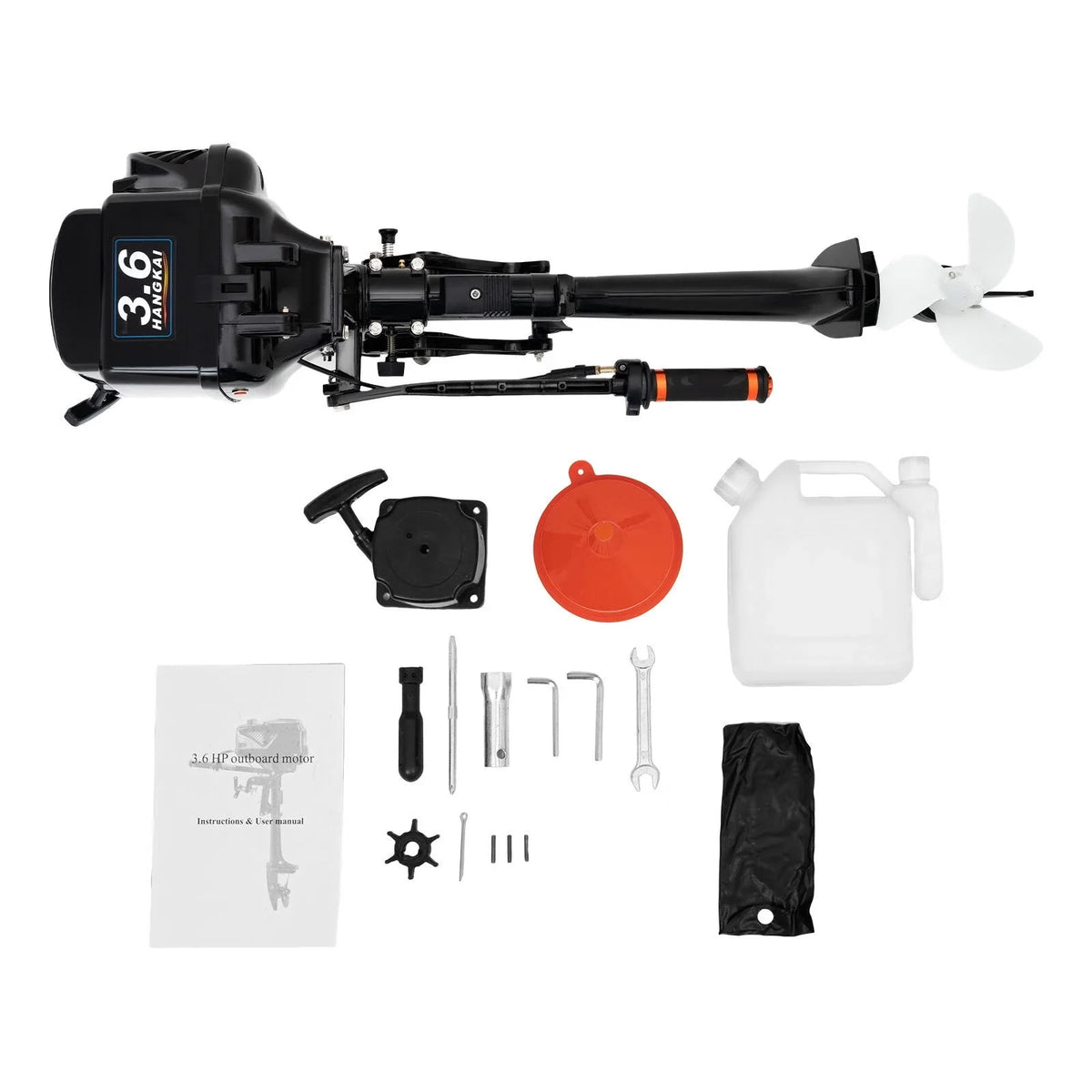 Engine Fishing Boat Motor,Trolling Motor 3.6HP 2 exterior Adventure Outboard Boat WUZSTAR Stroke for Aquaculture