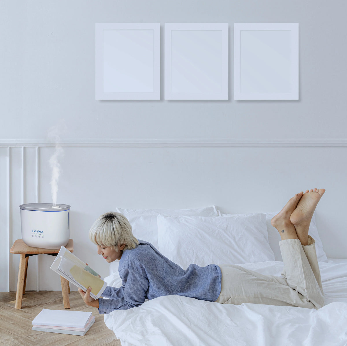 Cool ft., with Mist Humidifier Gallon, Lasko Ultrasonic Sq. UH250 18-Hour 370 Timer, 0.92