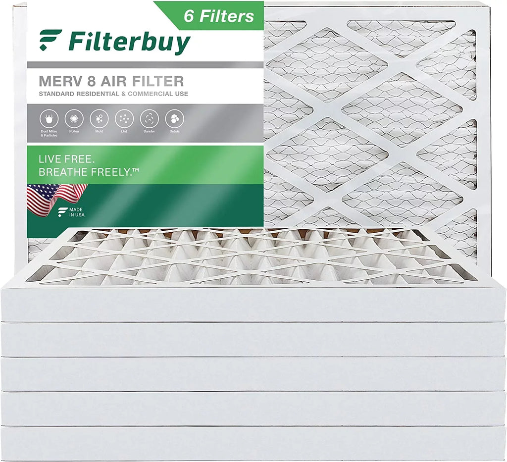 20x32x2 MERV Filterbuy Air Filters 8 Furnace AC (6-Pack) HVAC Pleated