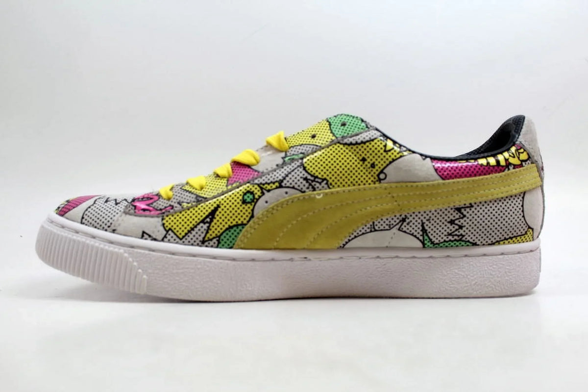 BASKET MEN SNEAKER COMICS MULTI LOW COLOR 68 PRINT dimension NEW DOPE SHOES 7.5