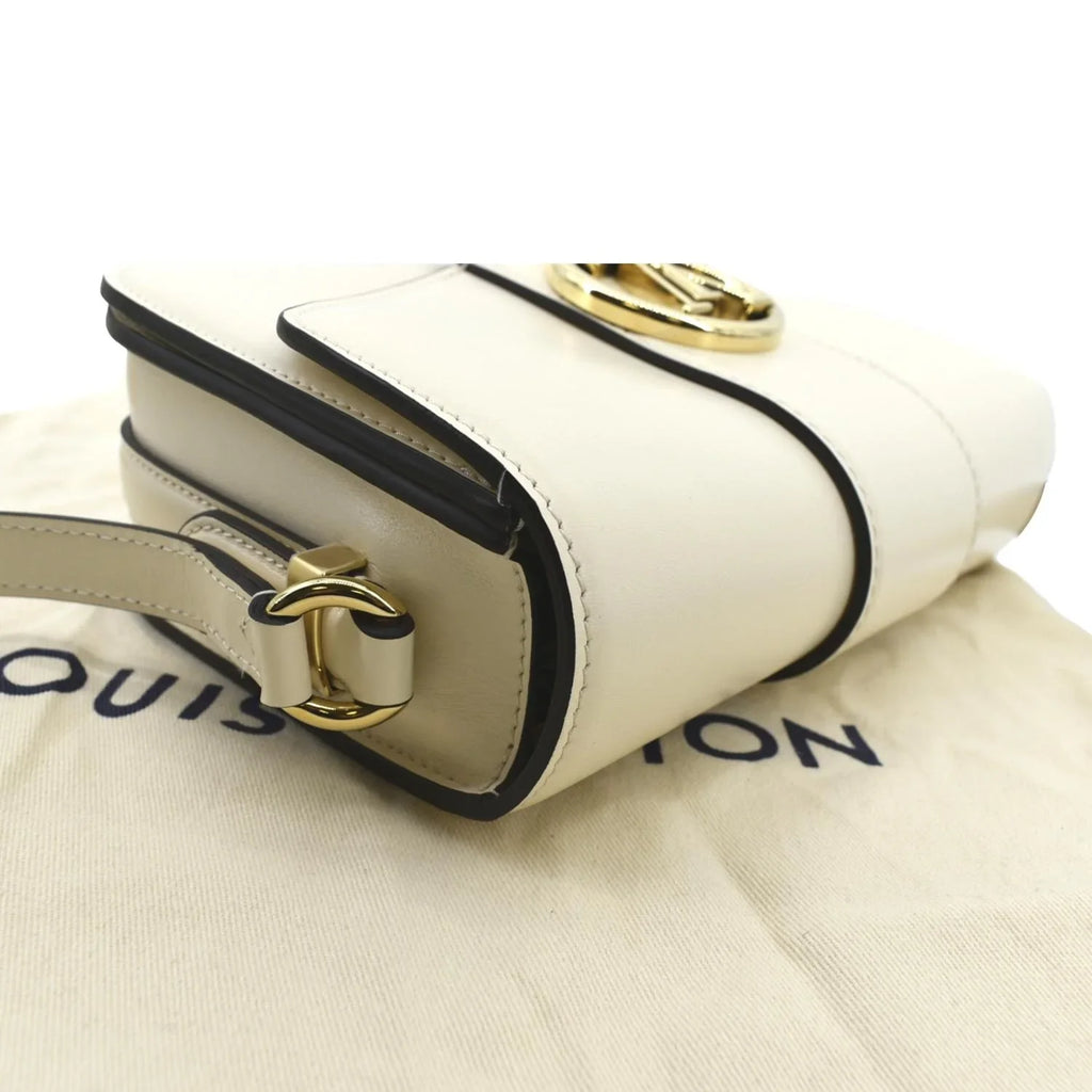 9 Calfskin Creme Pont Pre-owned Shoulder Leather Bag
