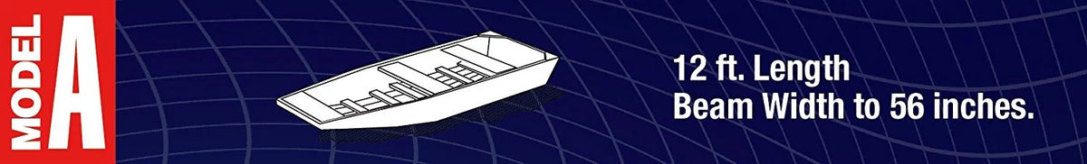 L, Goodsmann Resistant 12' Jon 9921-0152-21( Silvery 56"W liquid Gray A, ) Trailerable Covers Boat