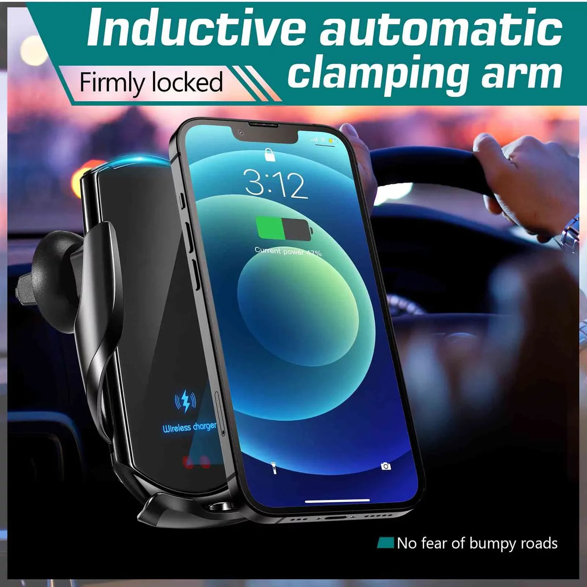 Go Holder 920 Phone for Car on Wireless Auto-Clamping the - Optimal 15W Fast Charger: Charging Mount Nokia Lumia
