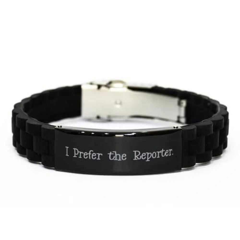 Bracelet The Black Reporter, Prefer I for Reporter, Friends Coworkers Inspire Clasp amangny from Unique Glidelock
