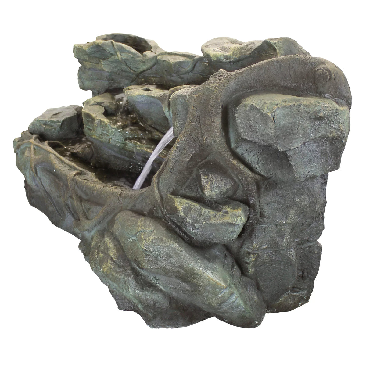 Staggered Canyon Rock Fountain Design Garden Cascading Toscano