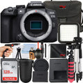 128GB EOS R10 Camera with Accessory Tripod Memory Mirrorless Case Only) Canon Bundle + Card SV SanDisk + Premium + (Body
