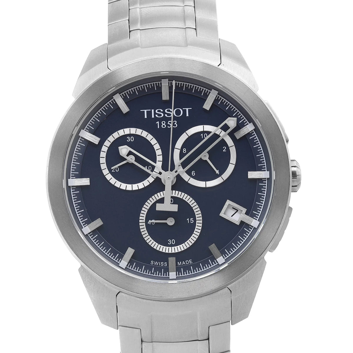 Watch T-Sport 43mm Tissot Blue Quartz Mens Dial Titanium T069.417.44.041.00