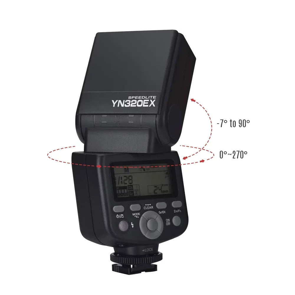 HSS A7R/ A6300/ A6000/ A99/ GN31 Speedlite Wireless YN320EX 5600K Master A58/ 18000s A6500 A7S/ YONGNUO A77 A7/ Flash II/ Slave for TTL