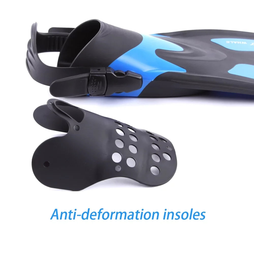 for WHALE Heel Adjustable Perfect liquid Swim Snorkeling and Fins