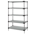 Storage - Stainless Starter 54 in. x Solid x Steel, 5-Shelf 86 WRS5-86-1454SS Quantum 14 Units