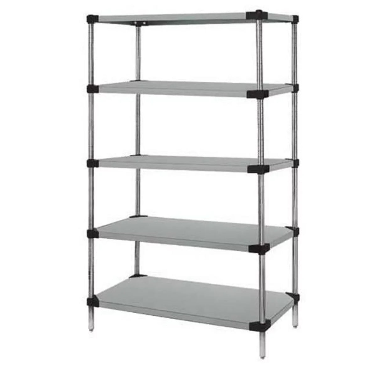Storage - Stainless Starter 54 in. x Solid x Steel, 5-Shelf 86 WRS5-86-1454SS Quantum 14 Units