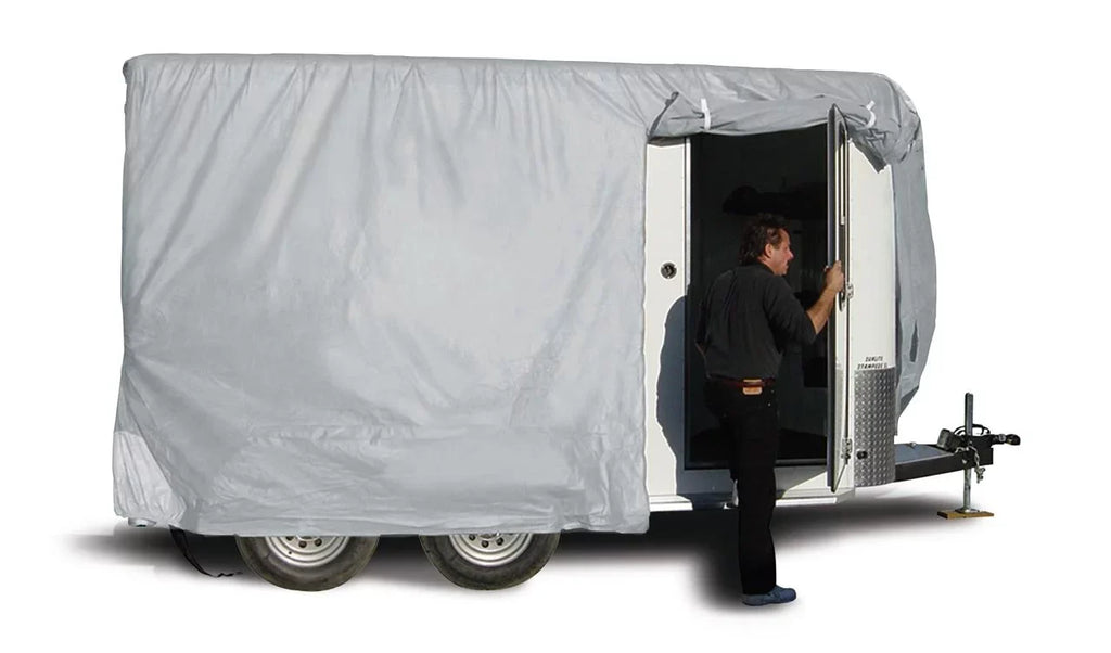 ADCO Top/Grey Grey Bumper SFS Cover, Sides Horse Aquashed Polypropylene Pull Trailer