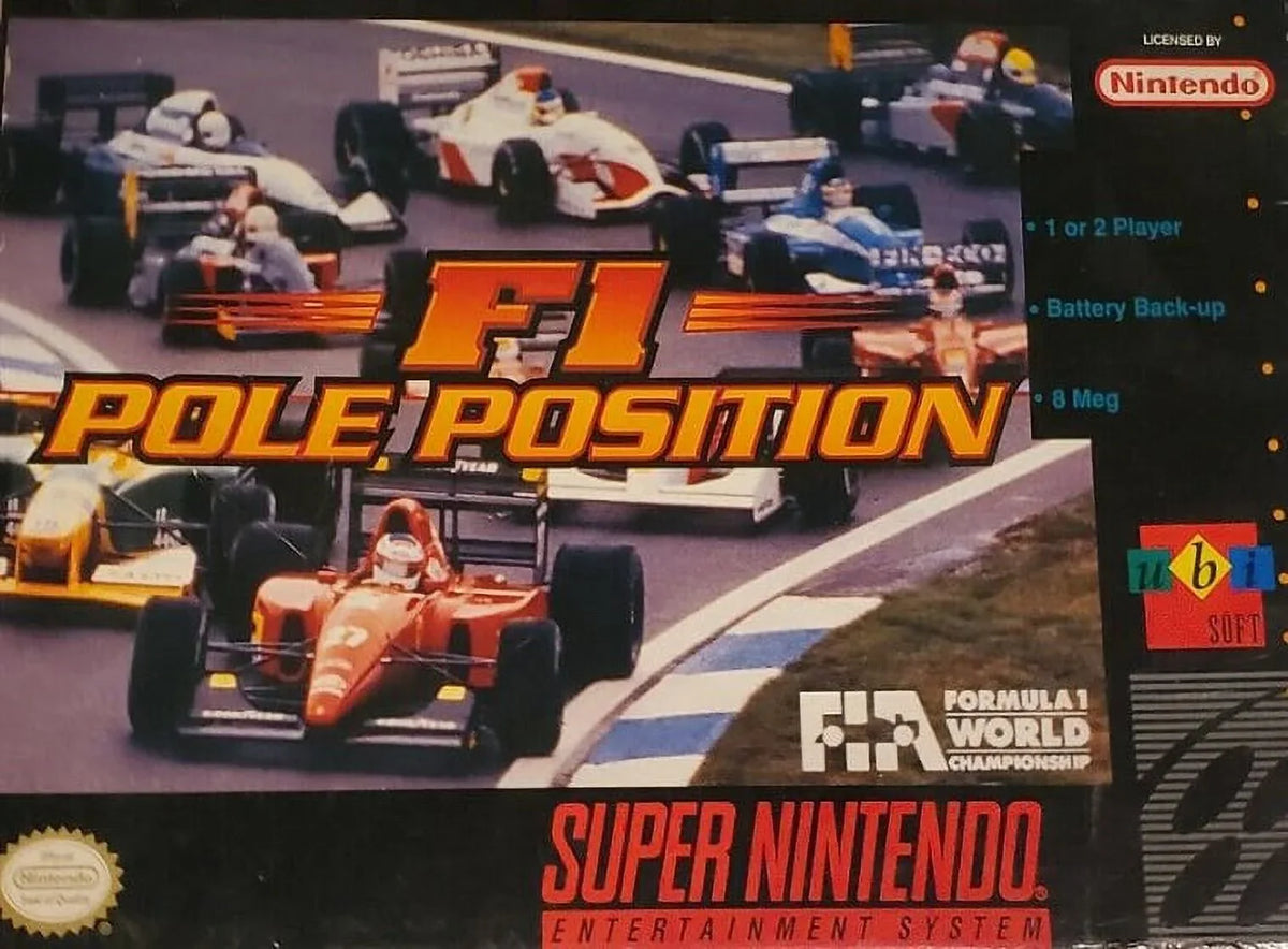 Restored F1 SNES Nintendo, (Refurbished) Racing Game 1993) (Super Pole Position