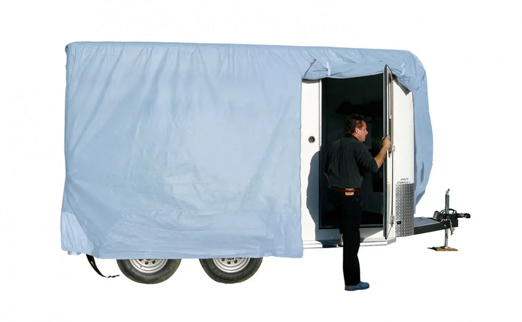 ADCO Top/Grey Grey Bumper SFS Cover, Sides Horse Aquashed Polypropylene Pull Trailer
