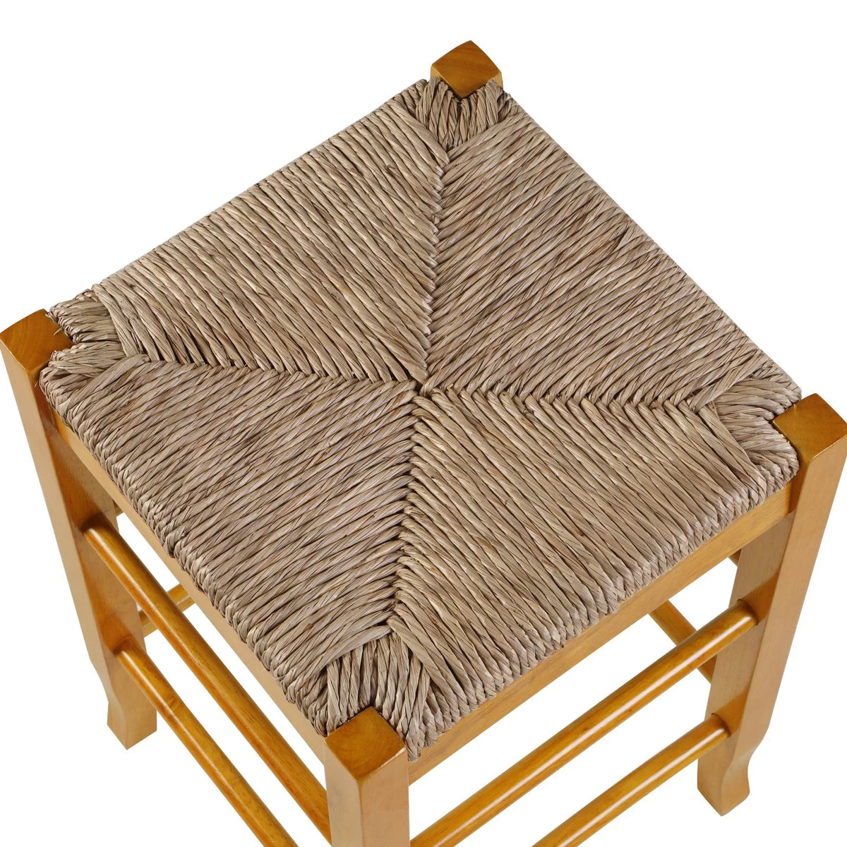 '- Rush Stool Boraam Square 29 Bar in.