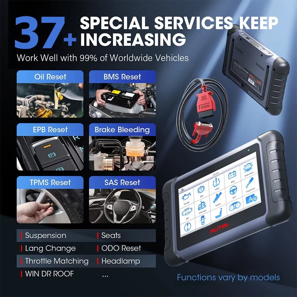 MX808 MK808 Test, 28+ Service, MaxiCOM Car OBD2 Scanner MK808S of Active All Diagnostic FCA MaxiCheck Reader Autoauth Updated Autel Diagnosis, Code System