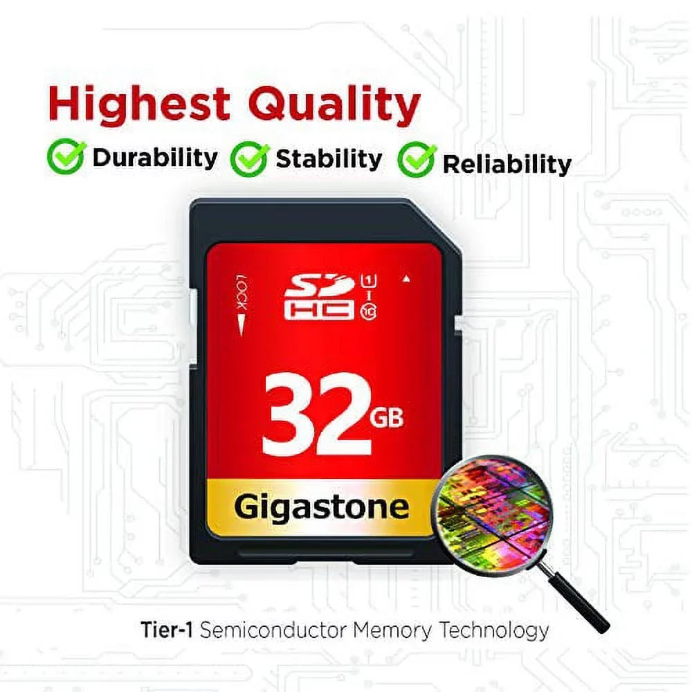 pack U1 Card (5x32GB) Class Memory Card, Gigastone to 10 5 80MB/s 32GB Up UHS-I SDHC