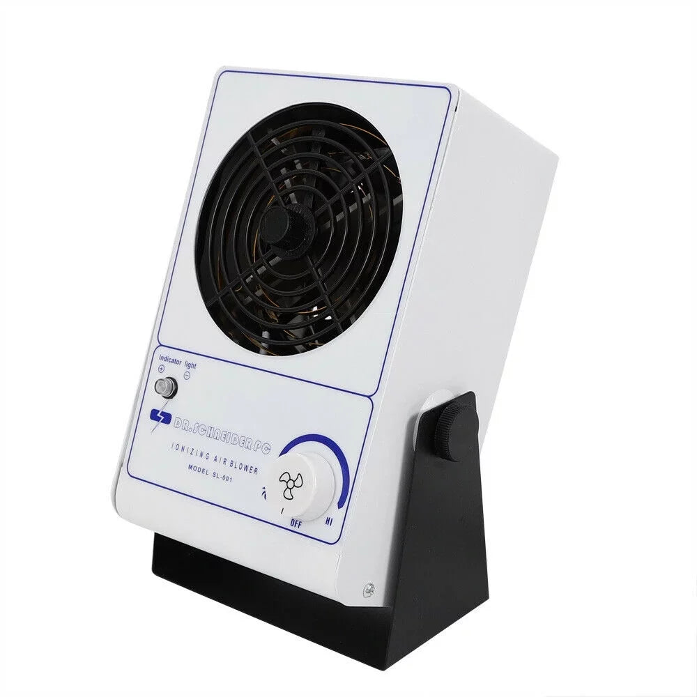110V Fan Eliminator Ion Anti-Static Discharge Ionizer OUKANING Blower Air Static Ionizing