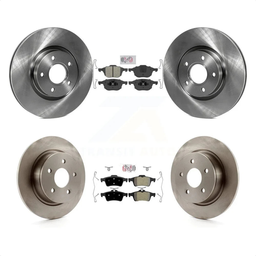 C-Max Rear Brake And Pads Disc Rotors Kit K8A-102139 Semi-Metallic For Front Transit Escape - Auto