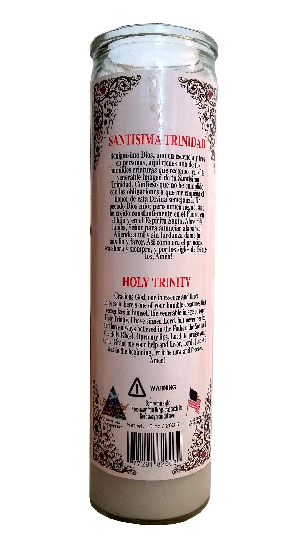 Holy Trinity Candle (Santisima Trinidad) Devotional
