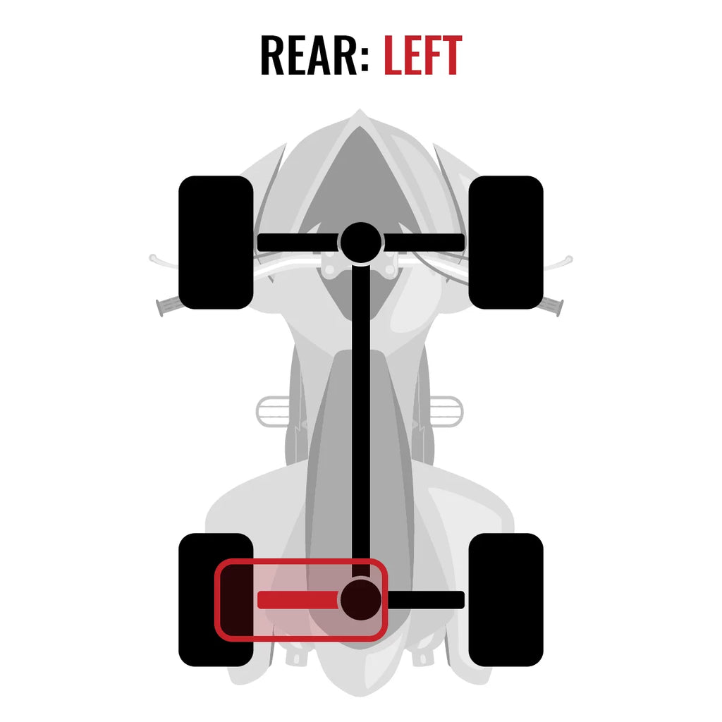 2015 with Axle Can-Am Left EFI Sixity MAX Rear compatible - 4X4 Outlander XT 1000