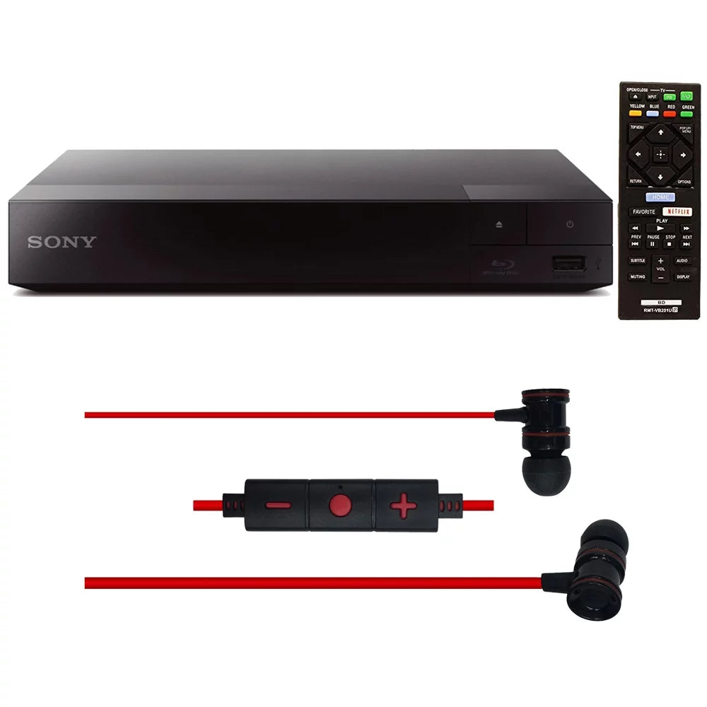 In-Ear Gear Headphones Player (BDP-S3700) Disc Streaming Blu-ray with Deco Wi-Fi