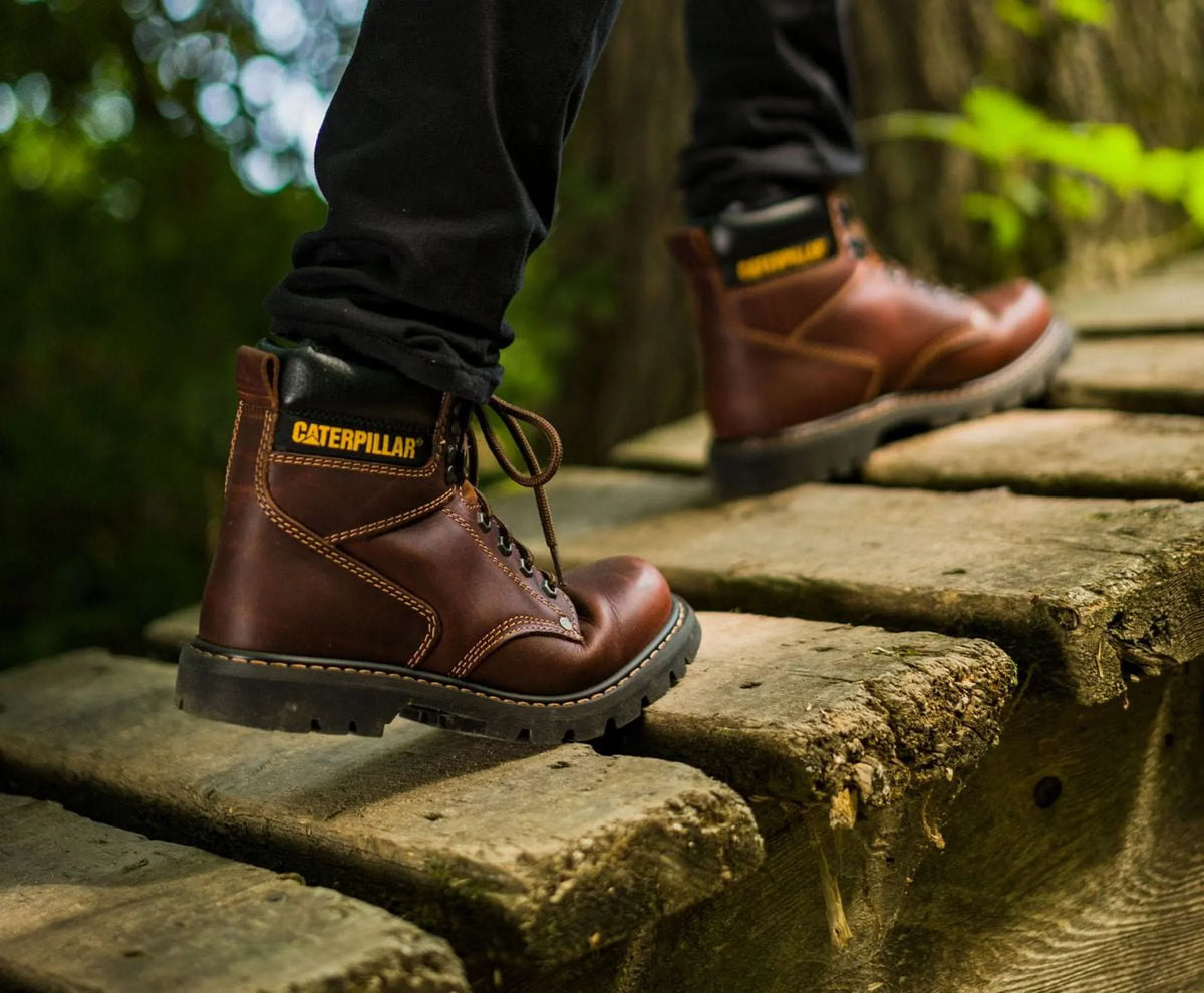 Boot Shift Steel Men Caterpillar Work Brown Dark Second Toe