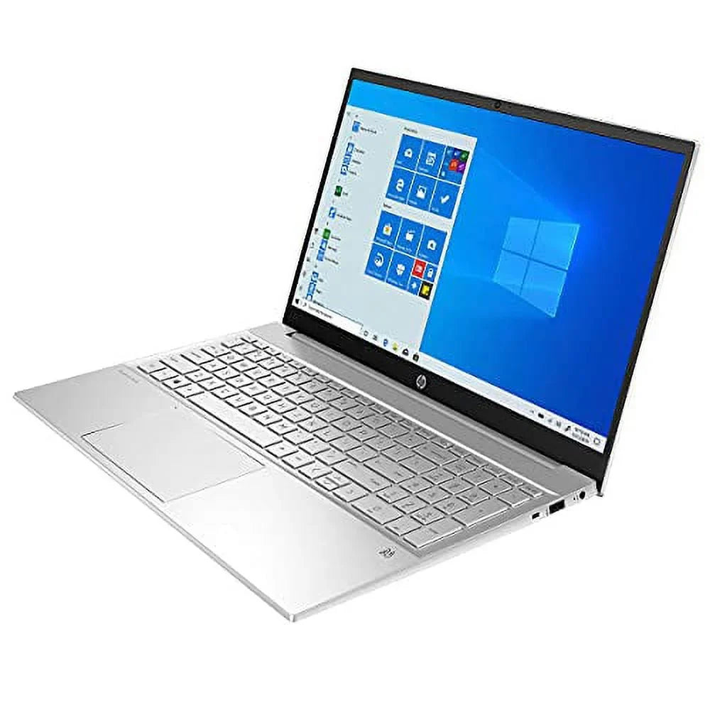 10 Pavilion Natural Pro w/ 32GB HP DDR4 Webcam FHD NVMe Laptop 15.6inch Windows Touchscreen RATZK Xe SSD Silver USB 2021 4-Core Iris 1TB HDMI Graphics Gen 15-EG0053CL 11th i5-1135G7 Keyboard