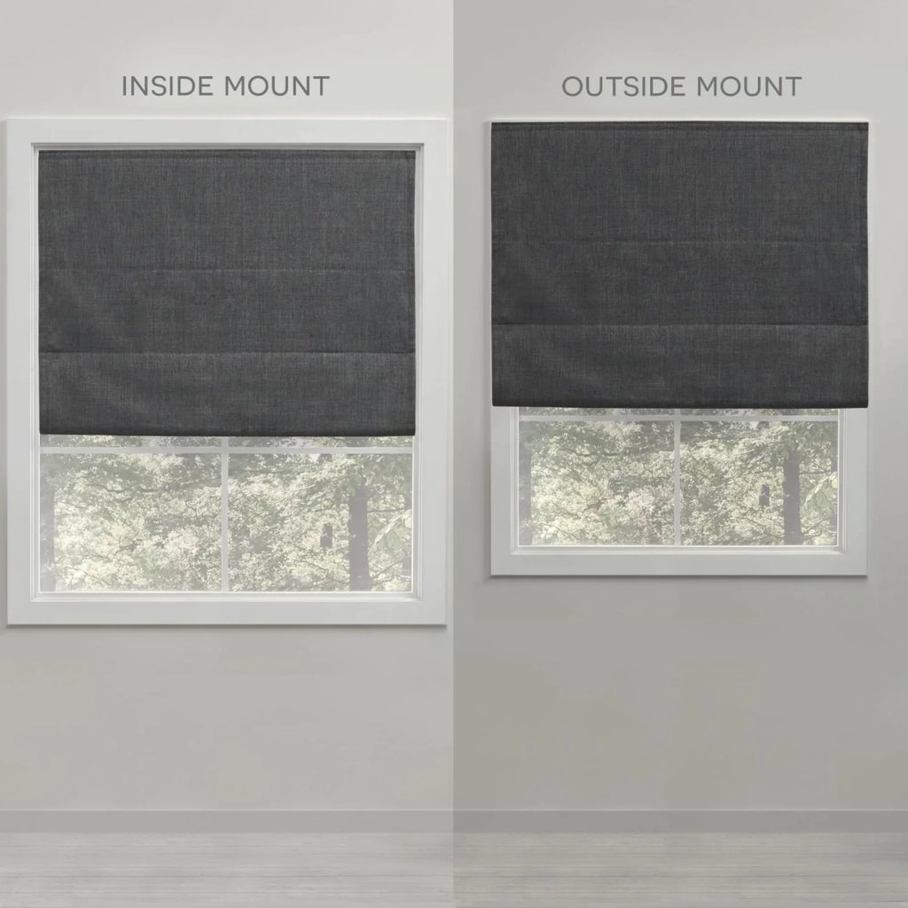 27"x64", Slate Exclusive Total Blackout Esme Home Blue Shade, Roman