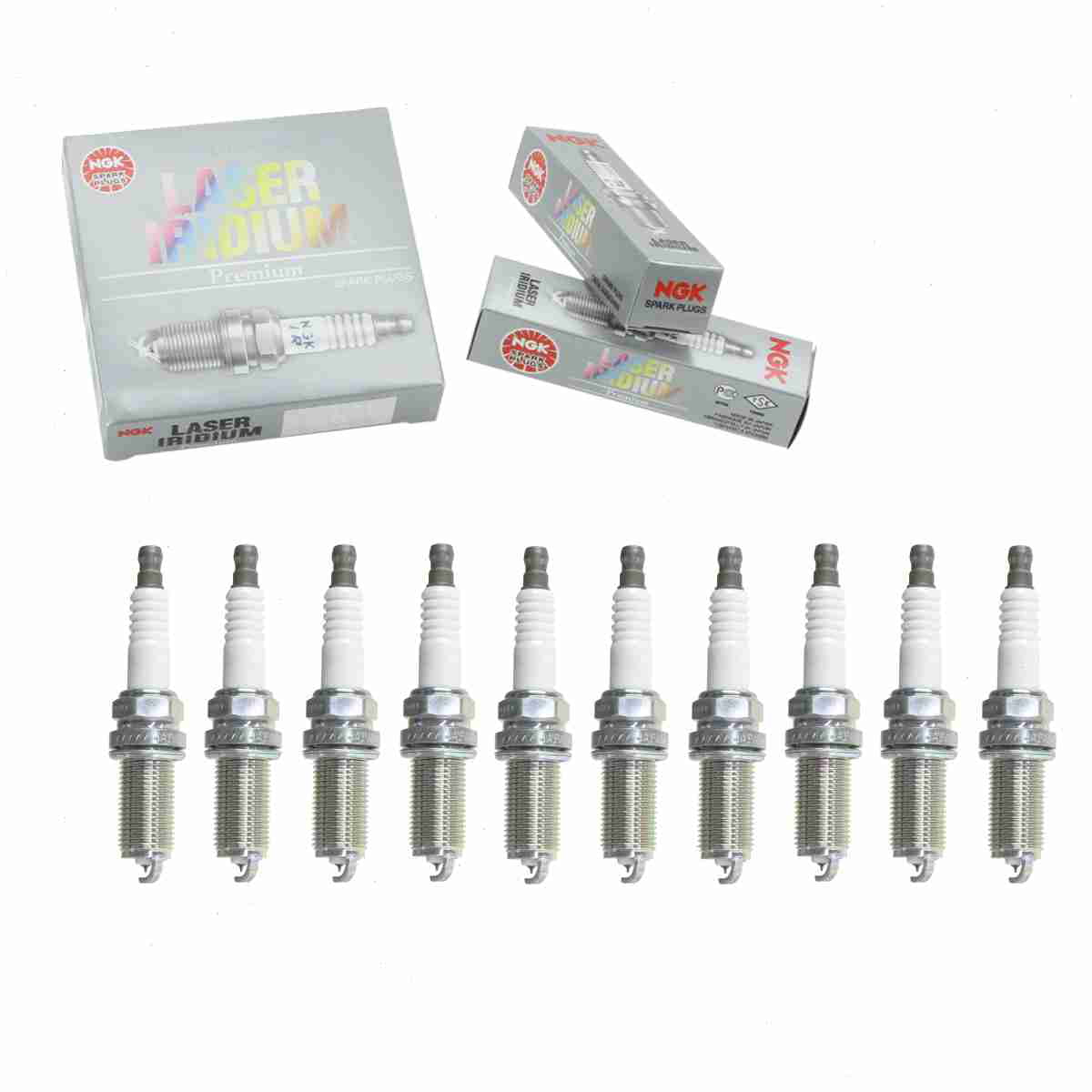 NGK Plugs Secondary 4505 FR8MII33X 9609 Laser PKH16TT KIA IKH16TT BORREGO 2007-2009 select: for Wire Spark Iridium 1637 SANTA HYUNDAI 10 4703 2009 Ignition Fits pc FE, 22401-1A50A