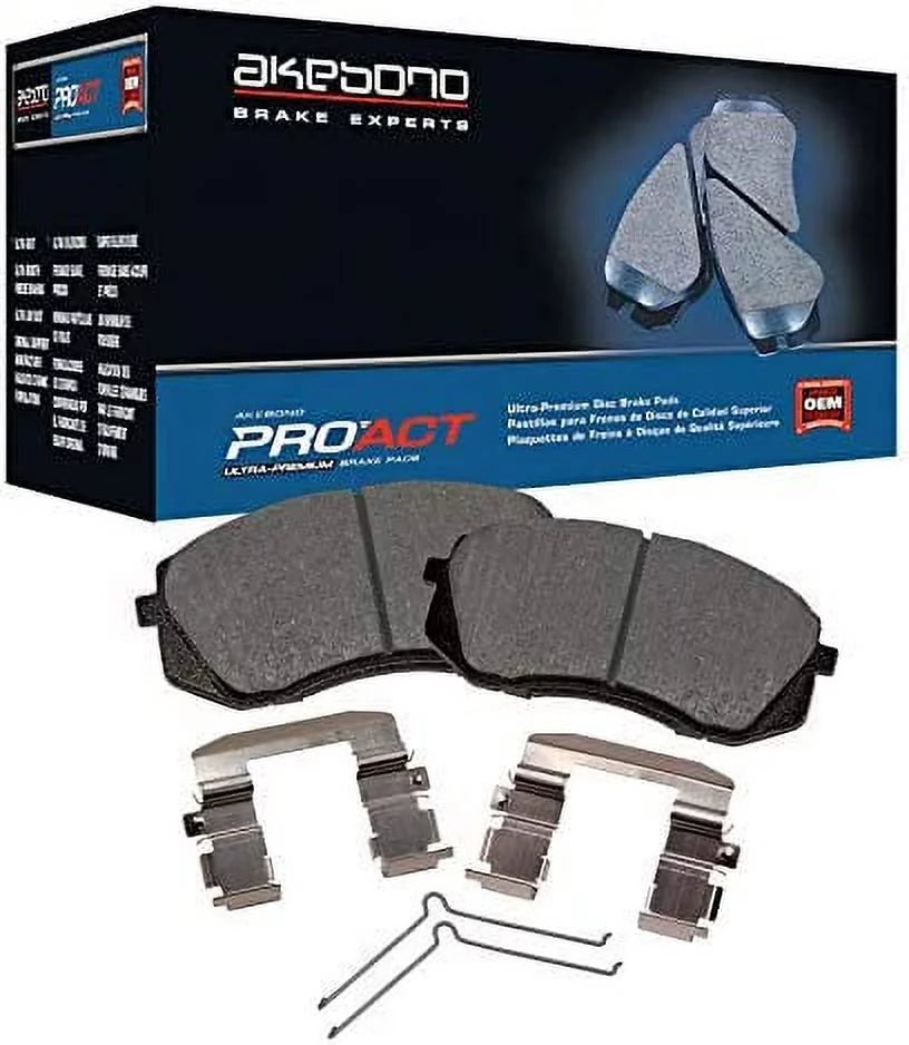 Ultra-Premium Honda Ceramic Set, PRO-ACT Fits Akebono Brake Pilot 2016 Pad