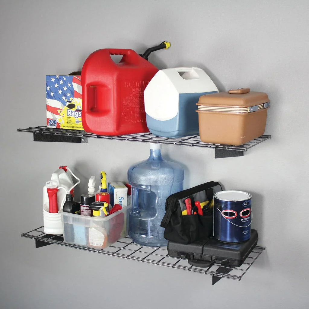 in 2 - in. pack Garage System Hammertone 15 Wall in. 45 Shelf HyLoft Wire Storage Steel x