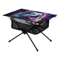 with Foldable Compact Bag Camping Picnic Beach Cool Fishing Table Hiking Wolf exterior Abstract for Table BBQ Portable Storage Table