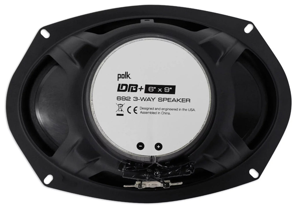 Speakers Car + Audio Polk Watt 6X9" DB692 (2) Rockmat ATV/Motorcycle/Boat 450