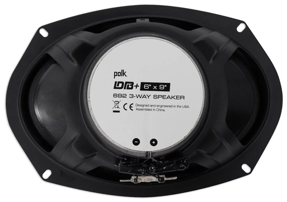 Speakers Car + Audio Polk Watt 6X9" DB692 (2) Rockmat ATV/Motorcycle/Boat 450