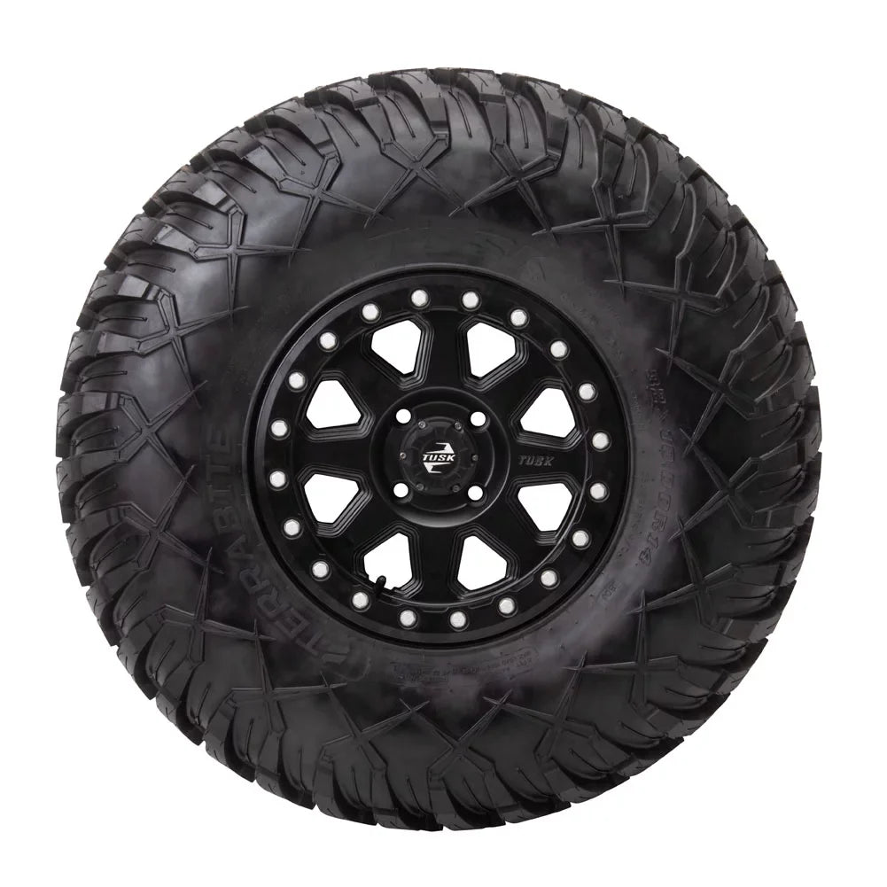 For 2022 5.0 Beadlock + Edition EPS 14x7 4/110 2.0 Ranch VI Tusk Viking Yamaha Black Wheel Matte Uinta