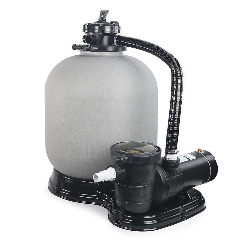 XtremepowerUS with 19" Set 4500GPH Pump Sand 1.5HP Filter Filter System Aboveground Multi-Port inch Pool