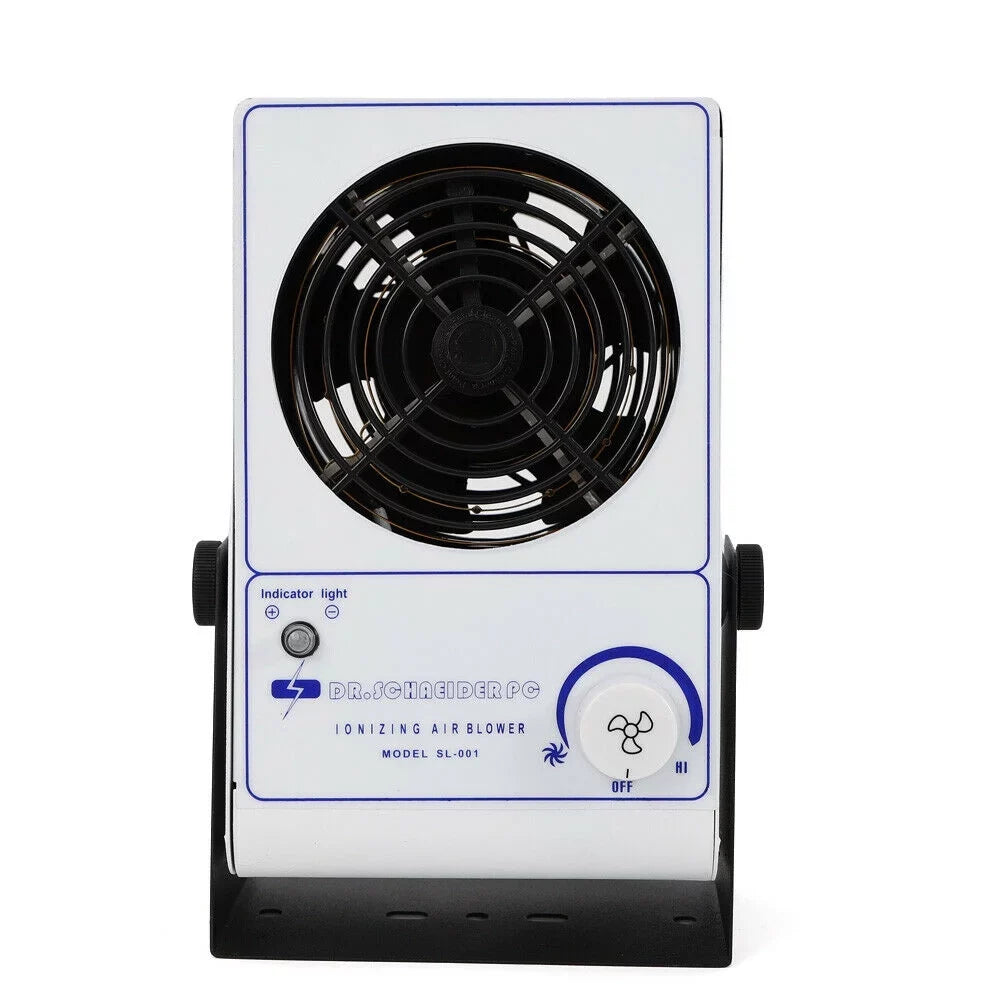 110V Fan Eliminator Ion Anti-Static Discharge Ionizer OUKANING Blower Air Static Ionizing