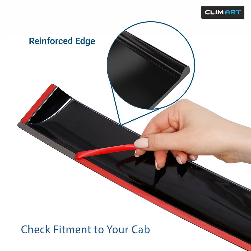 Deflector, SuperCrew, Accessories 2009-2014 for Regular 2 SuperCab, Deflectors, Vent Guards Vent pcs-209008 Durable Tape-on Visors F150 ART Cab, cars, CLIM Rain for Window Window Incredibly Truck