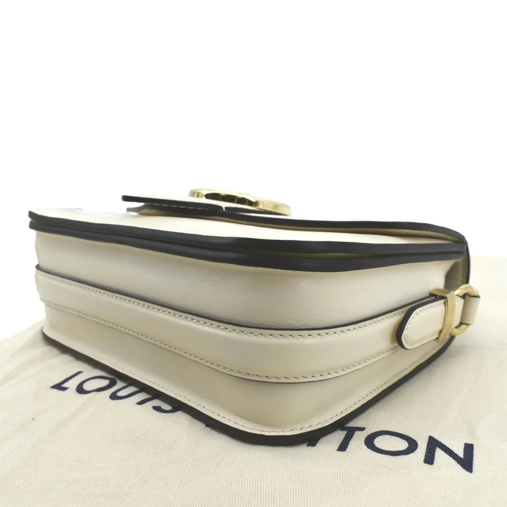 9 Calfskin Creme Pont Pre-owned Shoulder Leather Bag