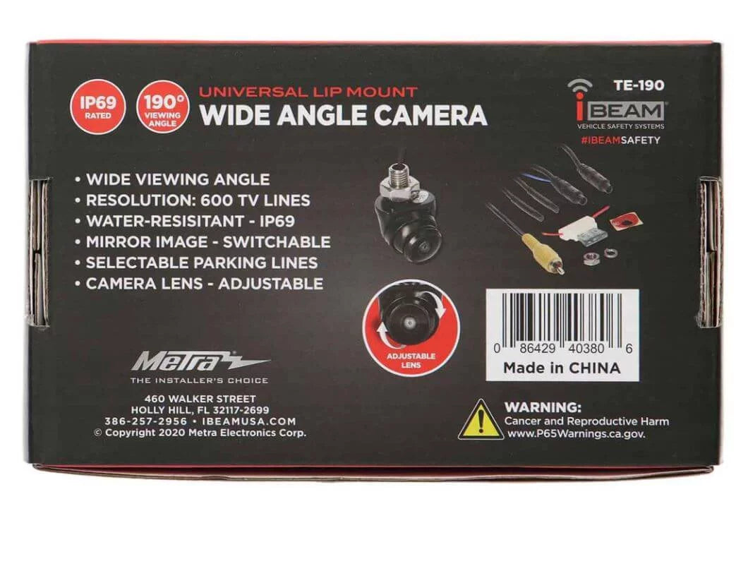 Wide TE-190 iBEAM Camera Adjustable Angle