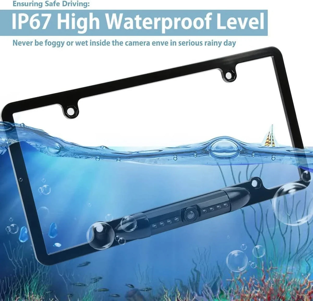 Compatible DMH-160BT AVH-210EX Vision with Backup Rear Plate DMH-100BT License 170° Car Camera Waterproof DMH1770NEX Pioneer View HD Angle Night AVH-2550NEX DMH-WT8600NEX Radio AVH-120BT CAM108