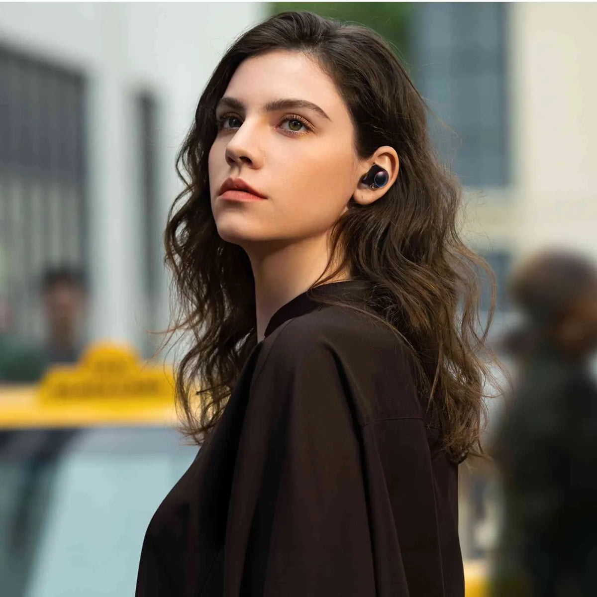 Black, UrbanX Bass Compatible liquid Lenovo Connection, Connect, Balanced, Case, True (2018) Charging Note with IPX5 Earbuds Bluetooth Dual Resistance, 5.2 Bluetooth K5 Boost + Wireless