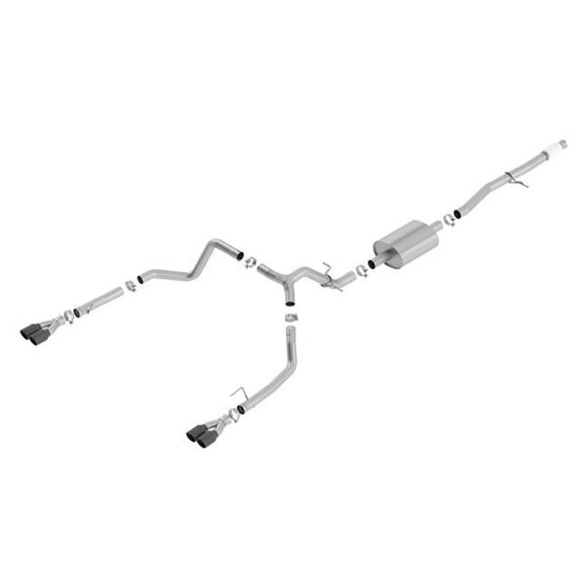 S-Type GMC SIERRA Exhaust select: 2019-2022 System Back EXHAUST Cat System Fits 140770BC Borla SYSTEM Kit 2019-2022 SILVERADO, CHEVROLET