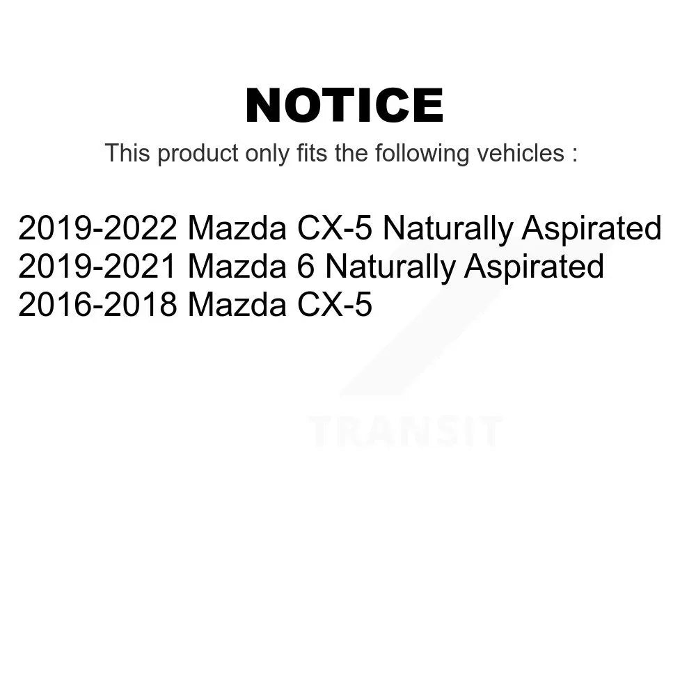 For Disc Pair K8-100558 Rotors 6 CX-5 Brake Mazda Front