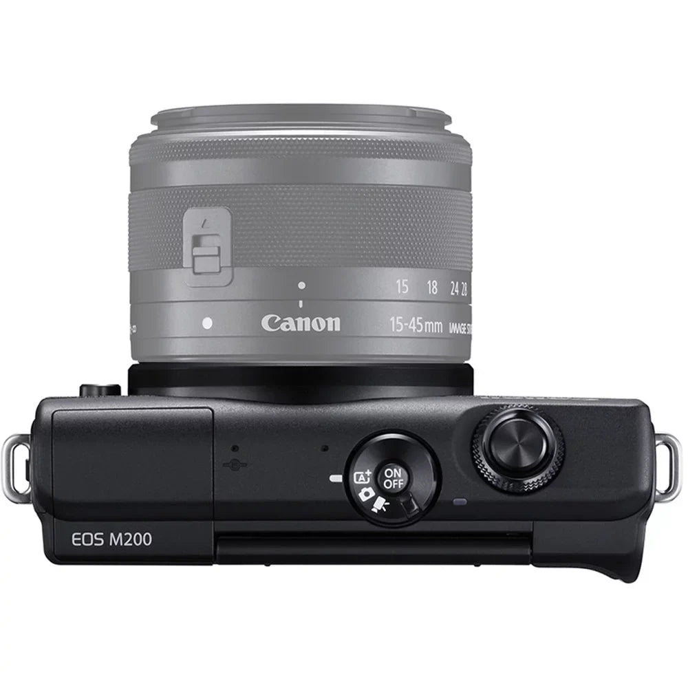 Filter EOS (Graphite) Lens Mirrorless M200 +3 f/3.5-6.3 Camera (Black) STM +64GB PC +15-45mm Canon IS